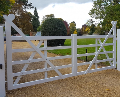 Steel Raised Helve Double Leaf Gates Great Chesterford