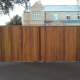 Steel Frame Timber Clad Bi-Parting Gate - August 2014 Cambridge