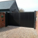 Steel Framed Automatic Sliding Gate - March 2014 Shudy Camps