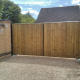 Steel Framed Wooden Automatic Gates - June 2013 Harston