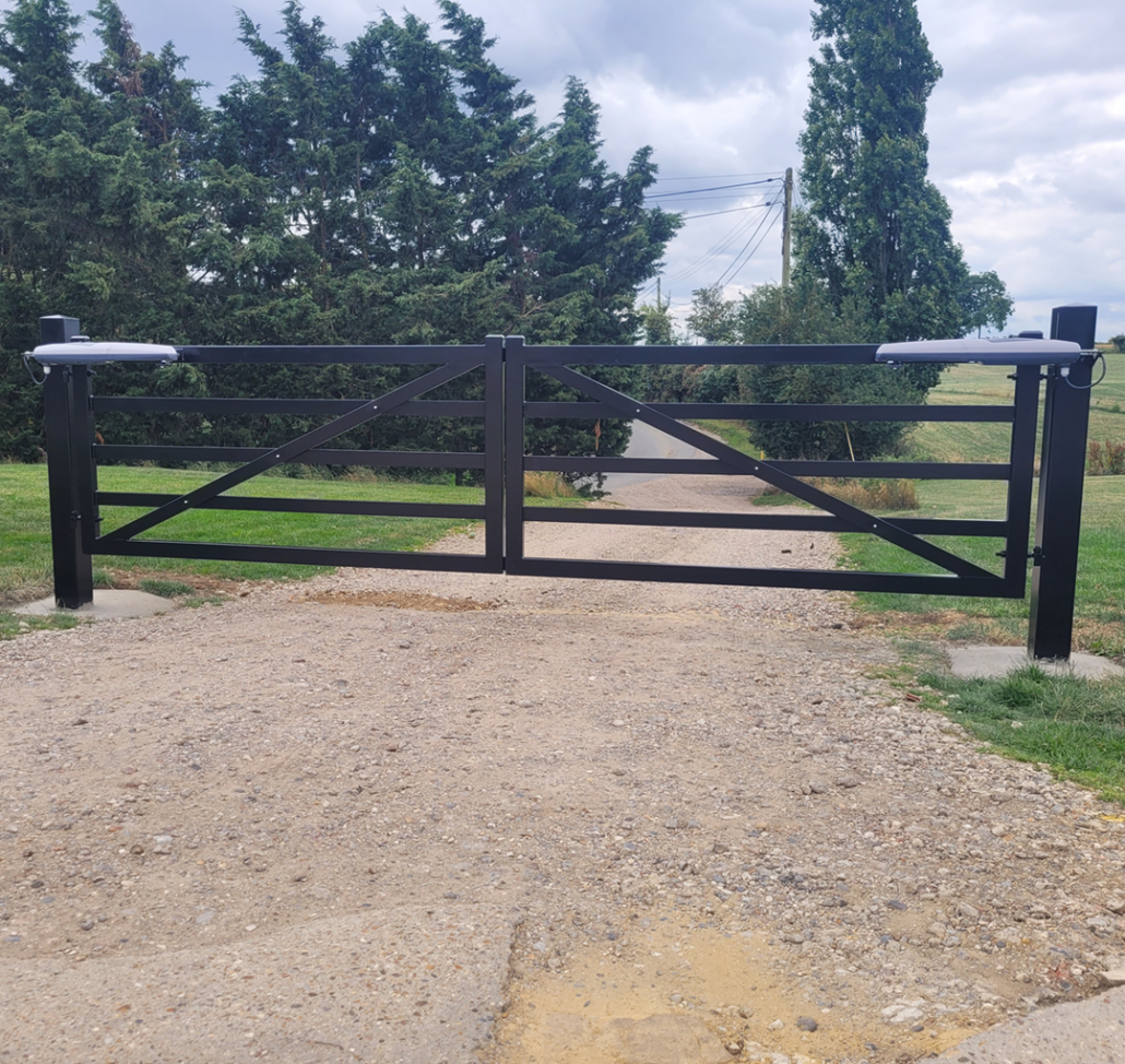 Steel Five Bar Automatic Gates July 2023, Great Dunmow Climate